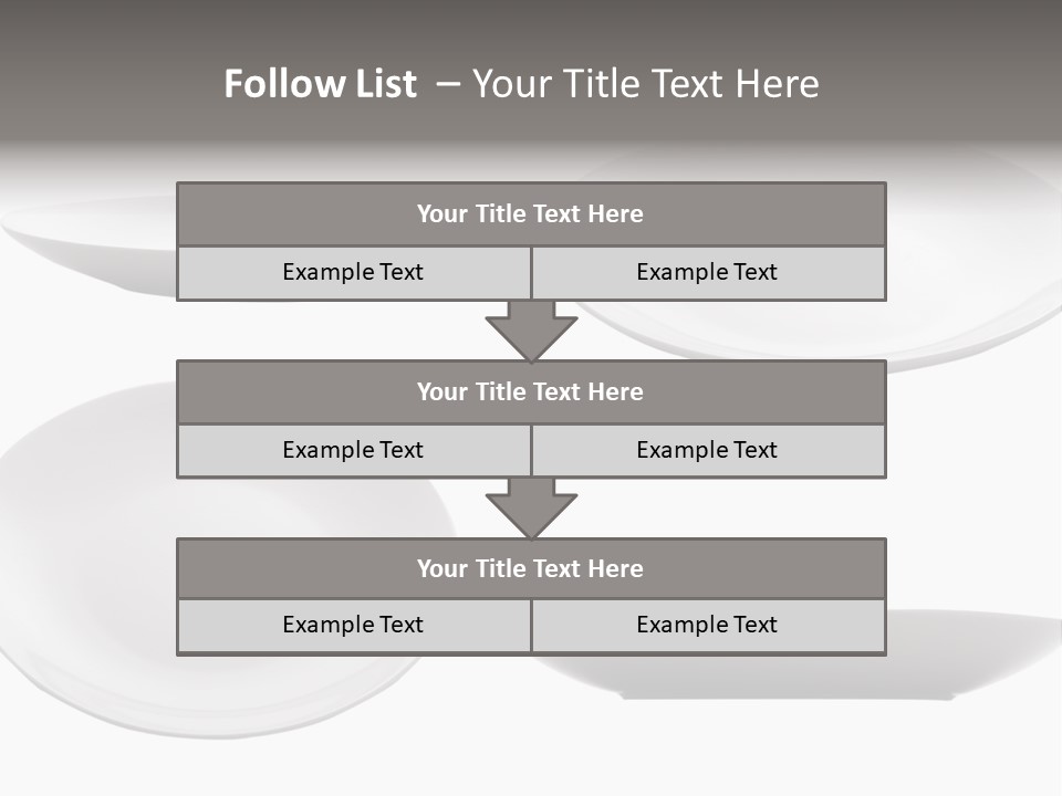 China White Bowl PowerPoint Template
