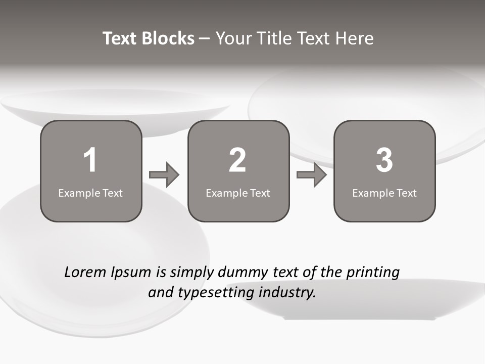 China White Bowl PowerPoint Template