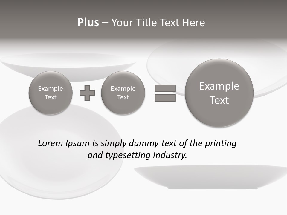 China White Bowl PowerPoint Template