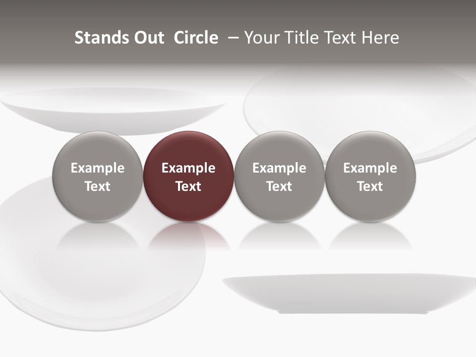 China White Bowl PowerPoint Template