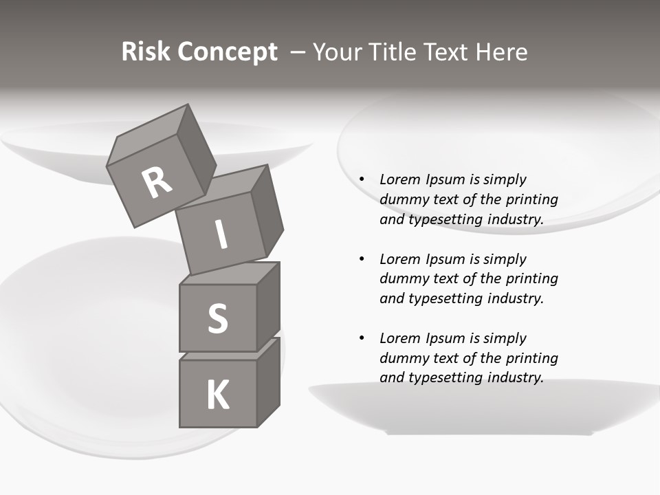 China White Bowl PowerPoint Template