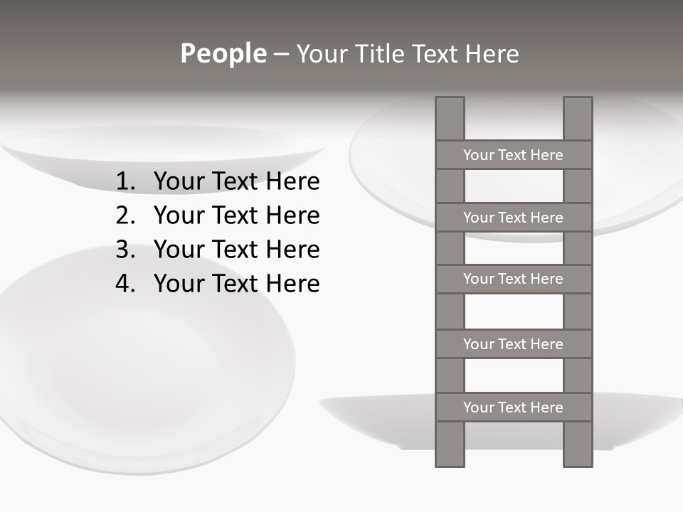 China White Bowl PowerPoint Template