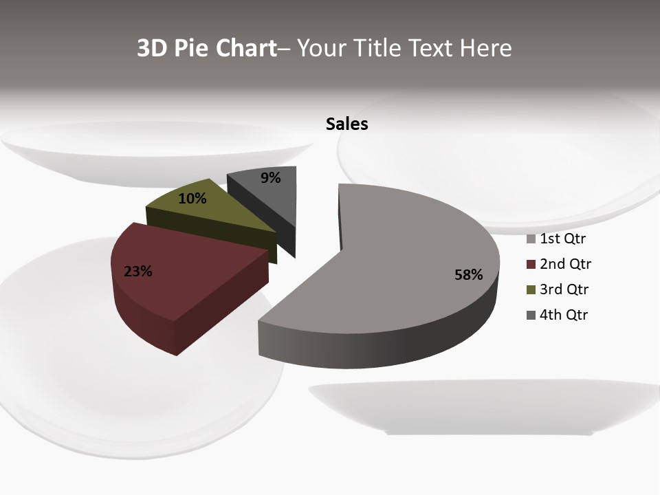 China White Bowl PowerPoint Template