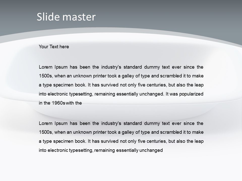 Illustration Plastic Single PowerPoint Template