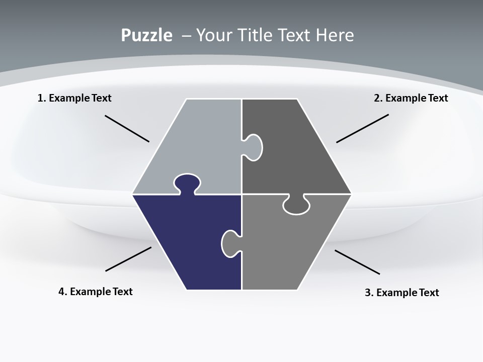Illustration Plastic Single PowerPoint Template