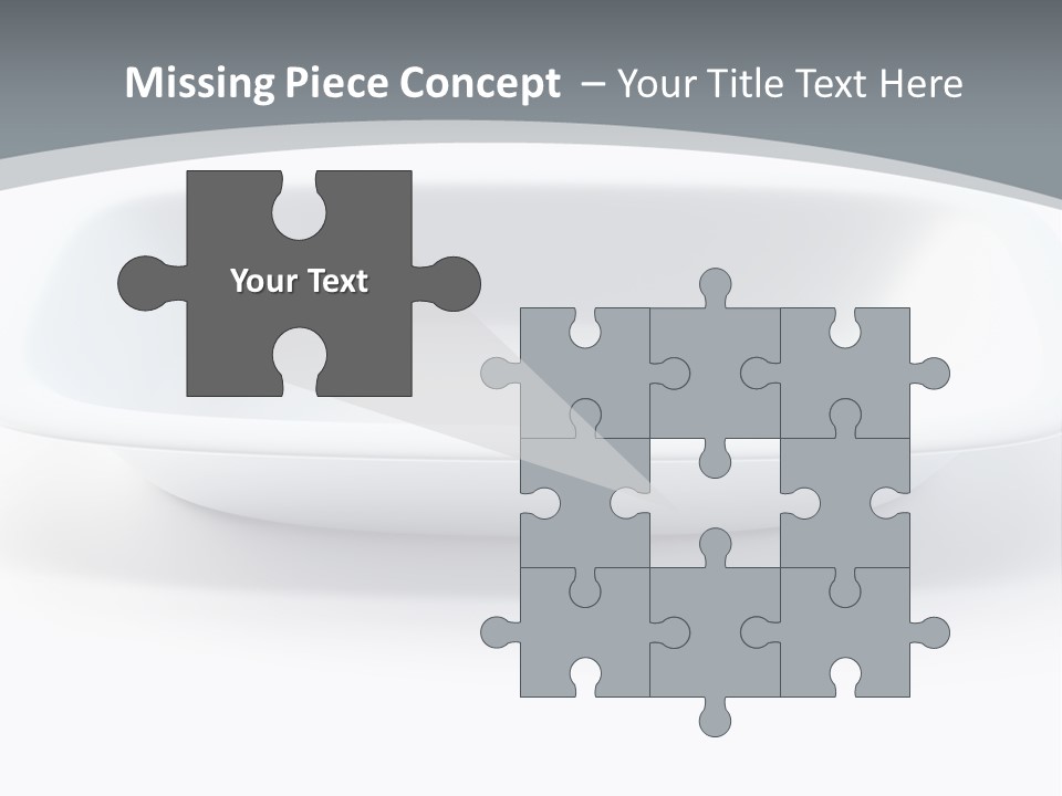 Illustration Plastic Single PowerPoint Template