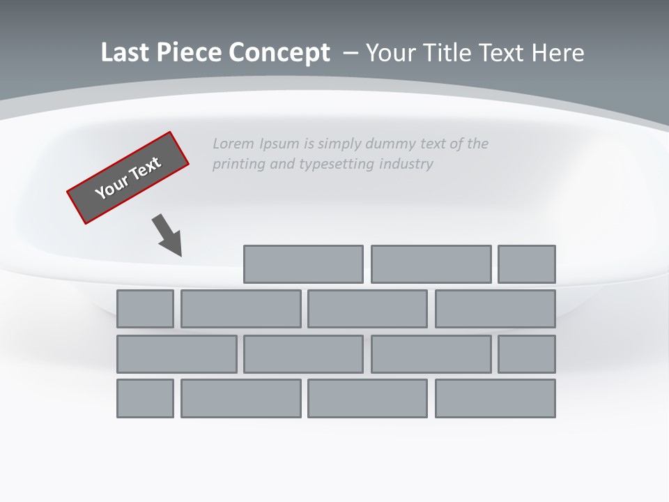 Illustration Plastic Single PowerPoint Template