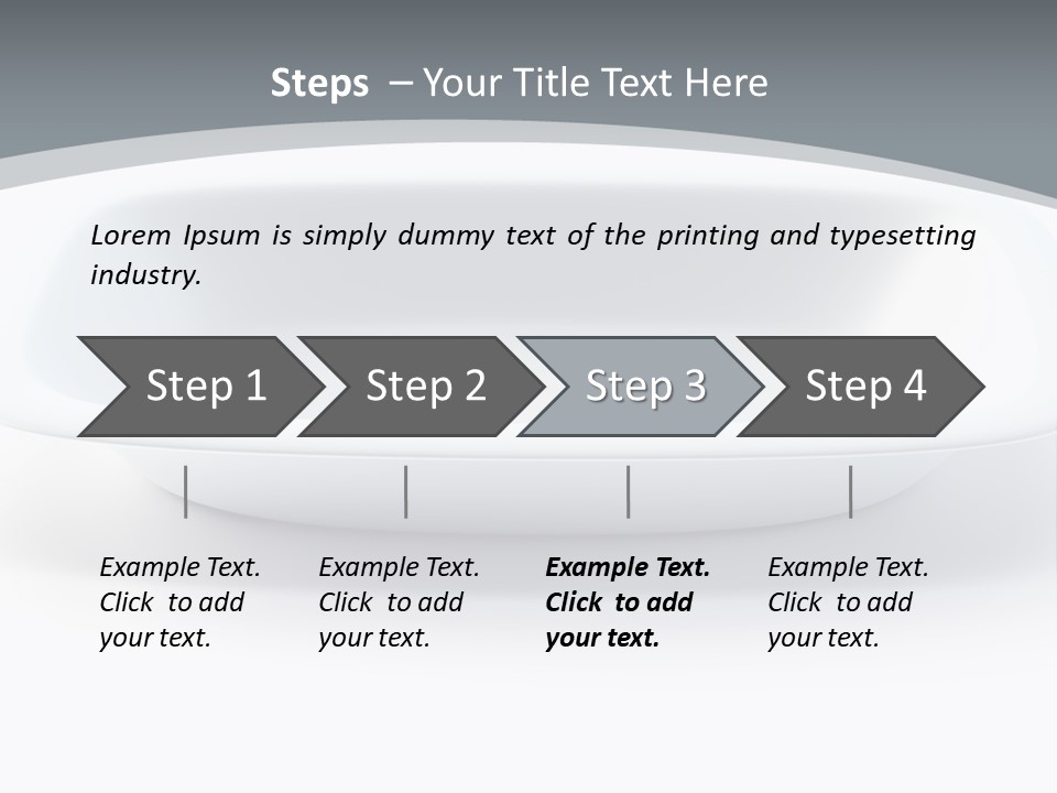 Illustration Plastic Single PowerPoint Template