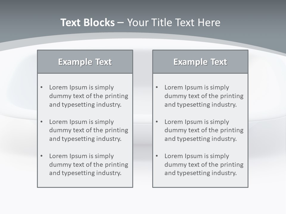 Illustration Plastic Single PowerPoint Template