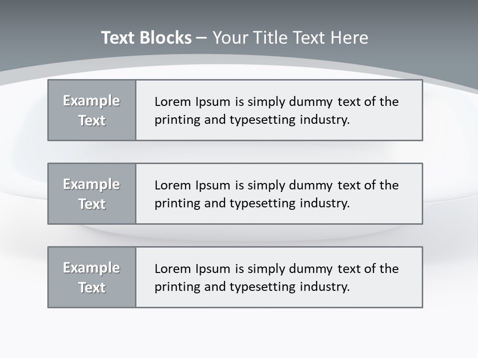 Illustration Plastic Single PowerPoint Template