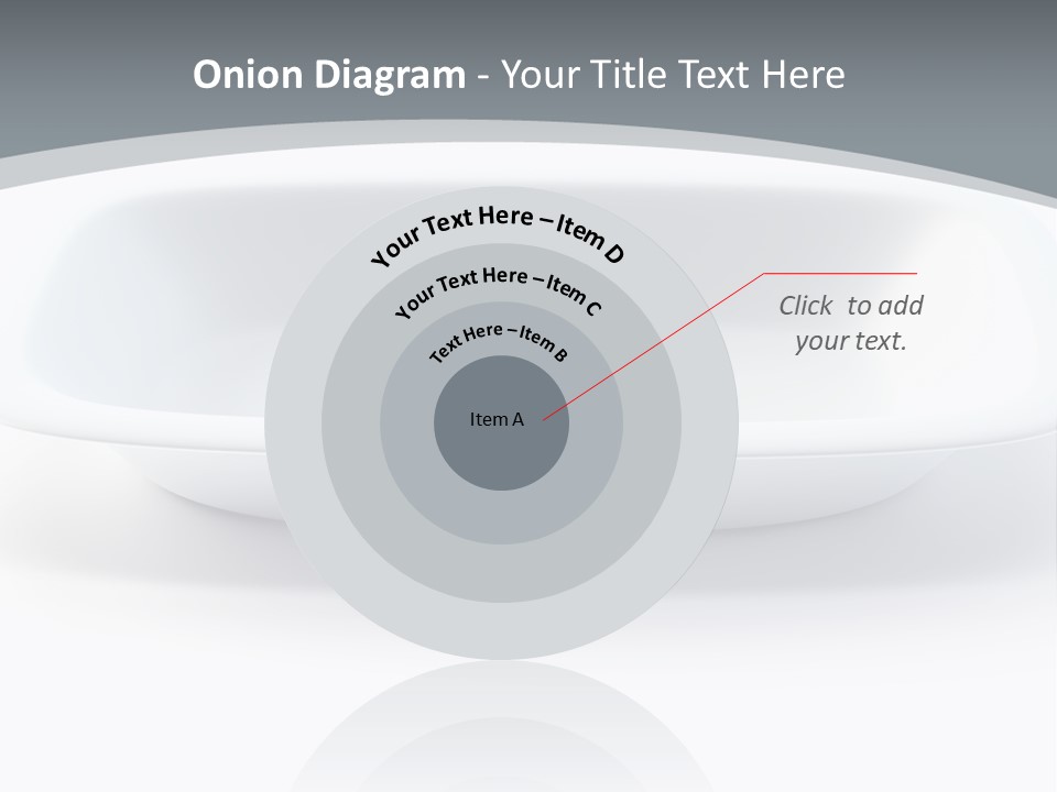 Illustration Plastic Single PowerPoint Template