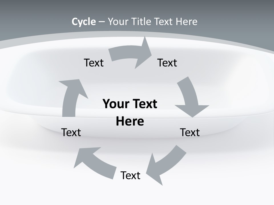 Illustration Plastic Single PowerPoint Template