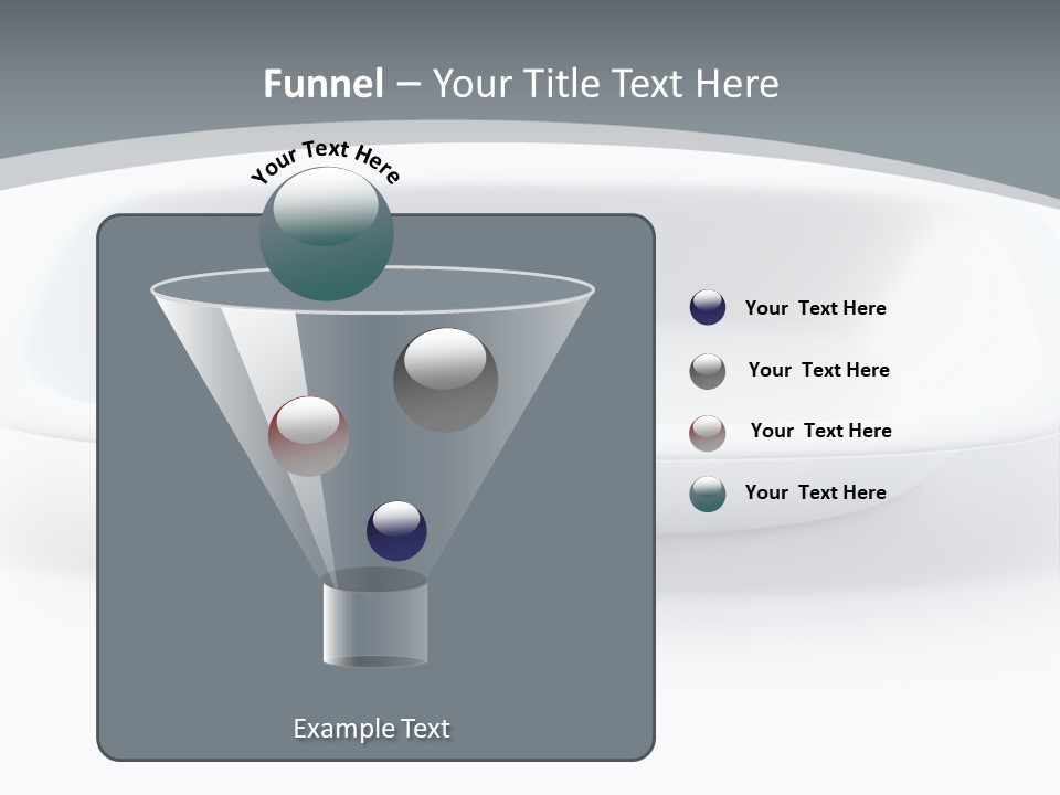 Illustration Plastic Single PowerPoint Template