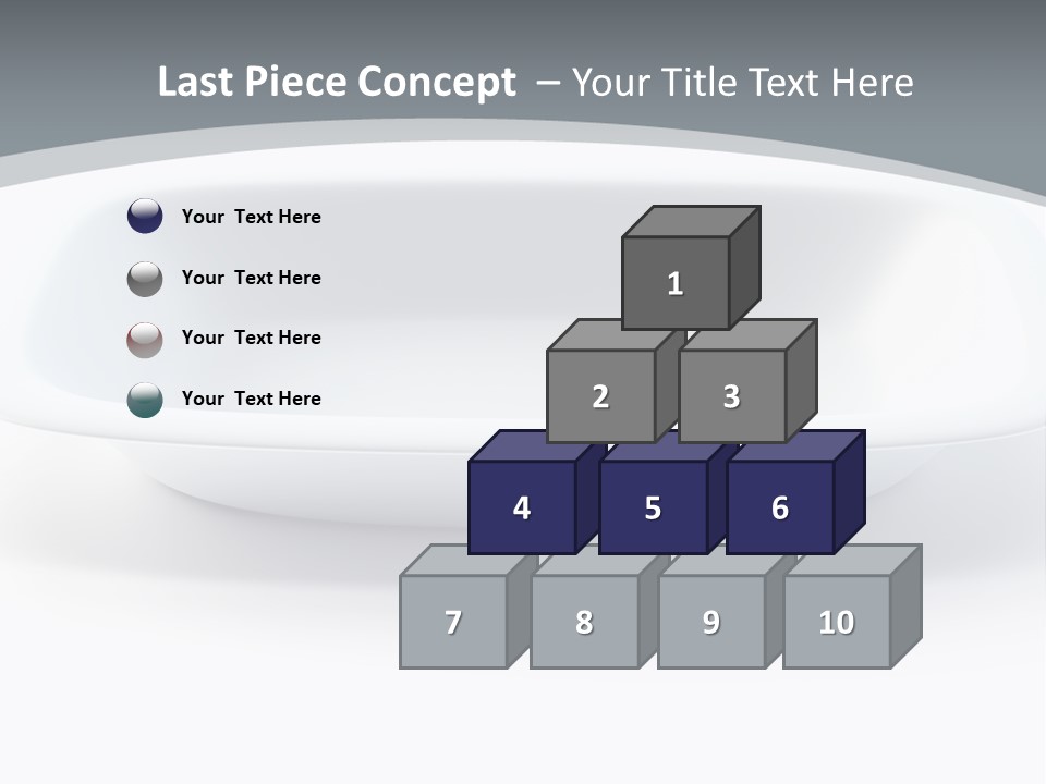 Illustration Plastic Single PowerPoint Template