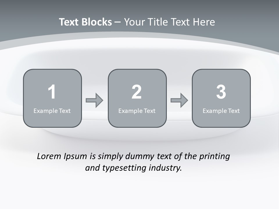 Illustration Plastic Single PowerPoint Template