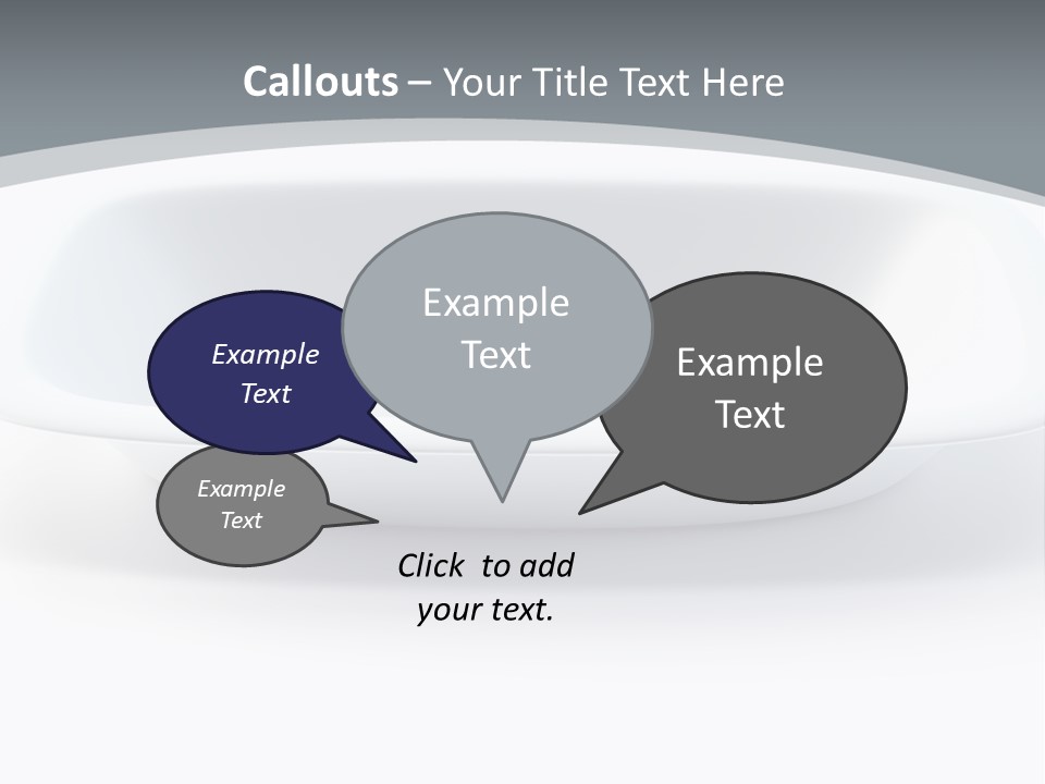 Illustration Plastic Single PowerPoint Template