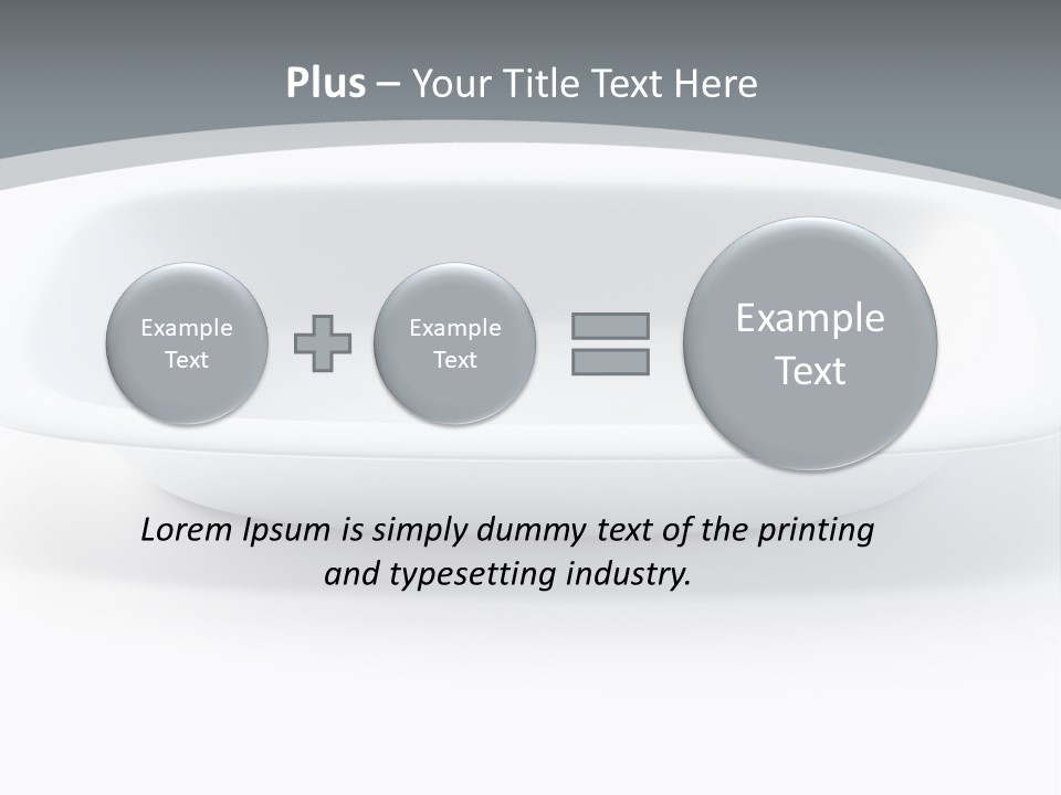 Illustration Plastic Single PowerPoint Template