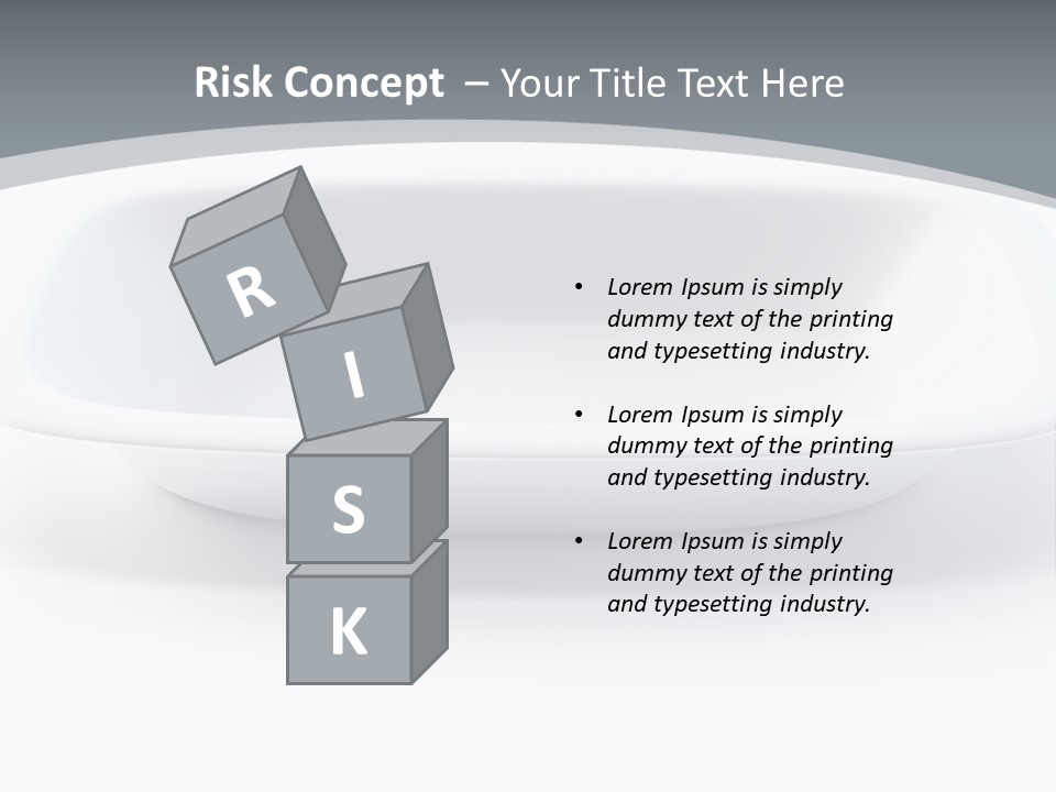 Illustration Plastic Single PowerPoint Template