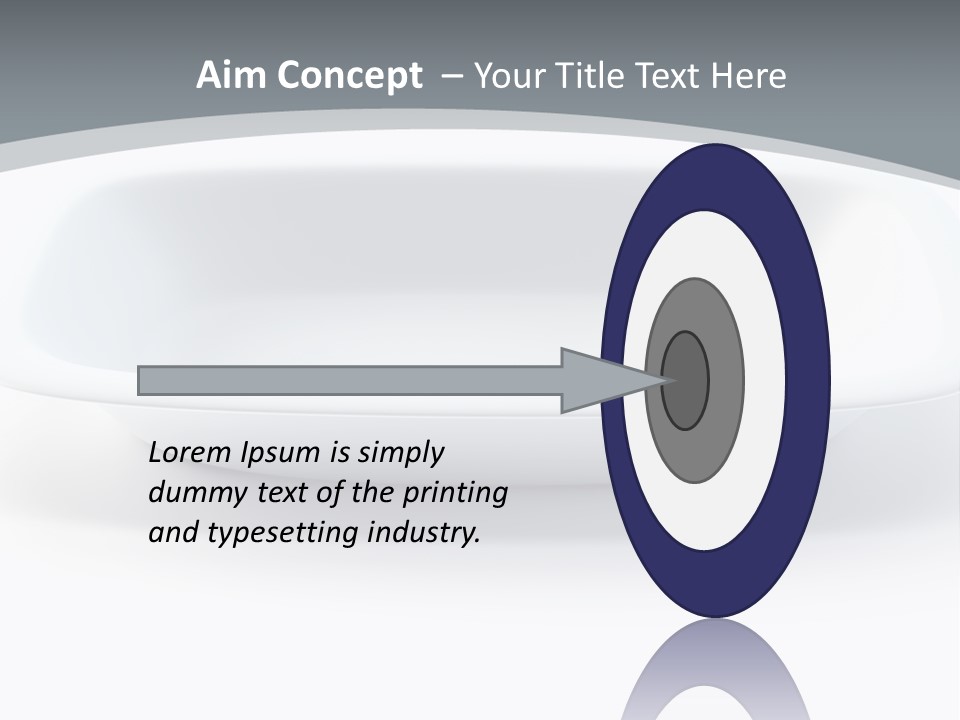 Illustration Plastic Single PowerPoint Template