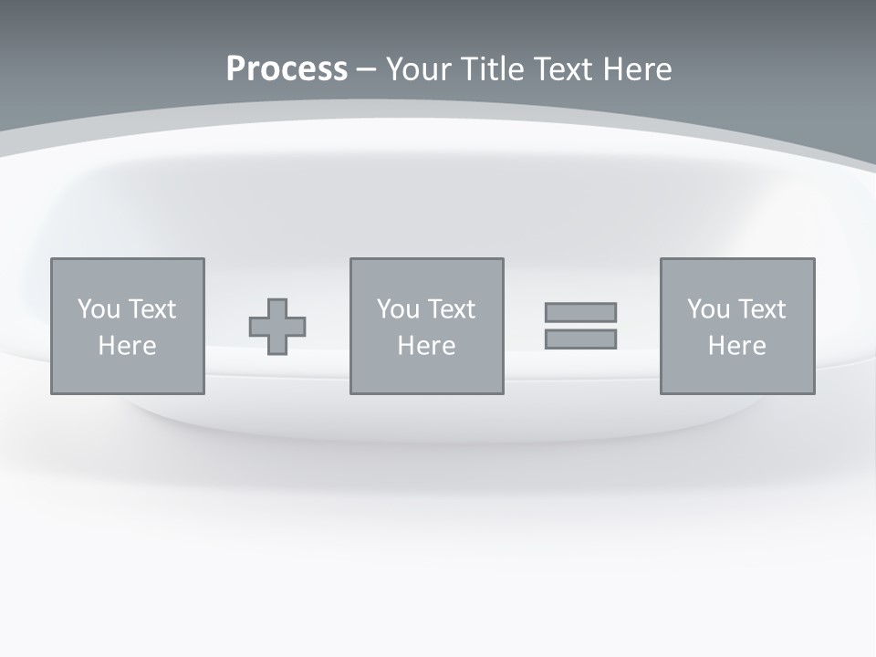 Illustration Plastic Single PowerPoint Template