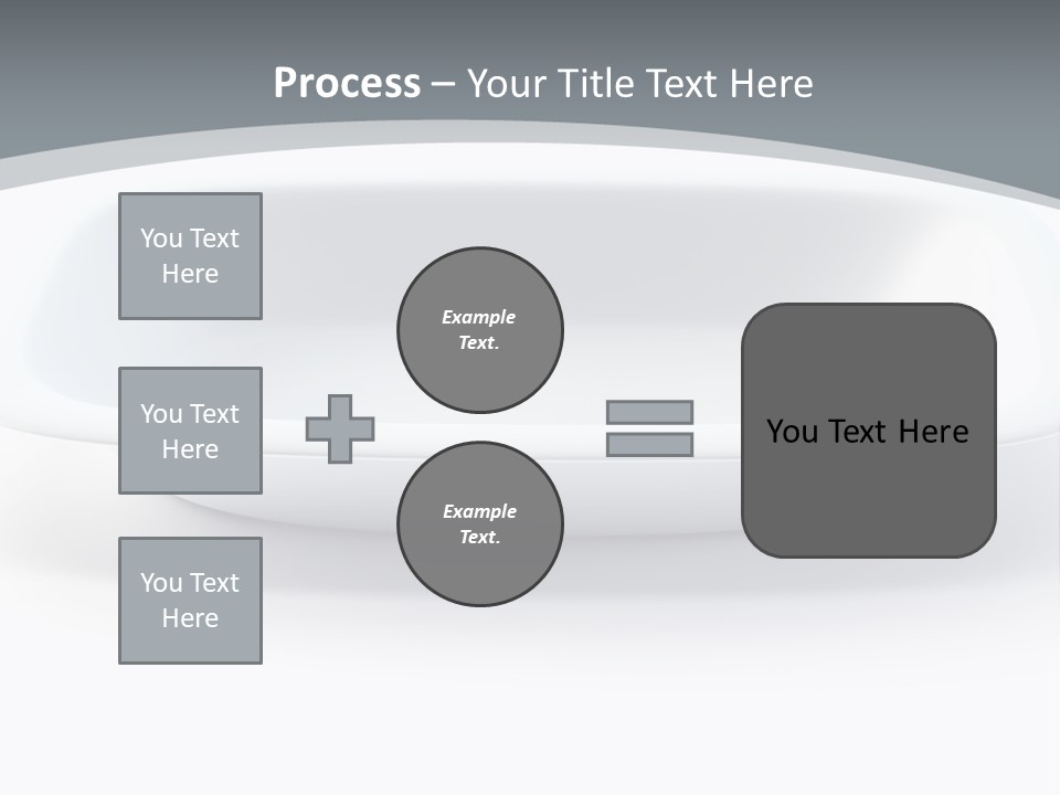 Illustration Plastic Single PowerPoint Template