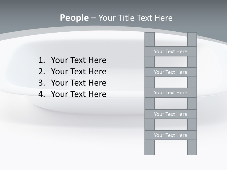 Illustration Plastic Single PowerPoint Template