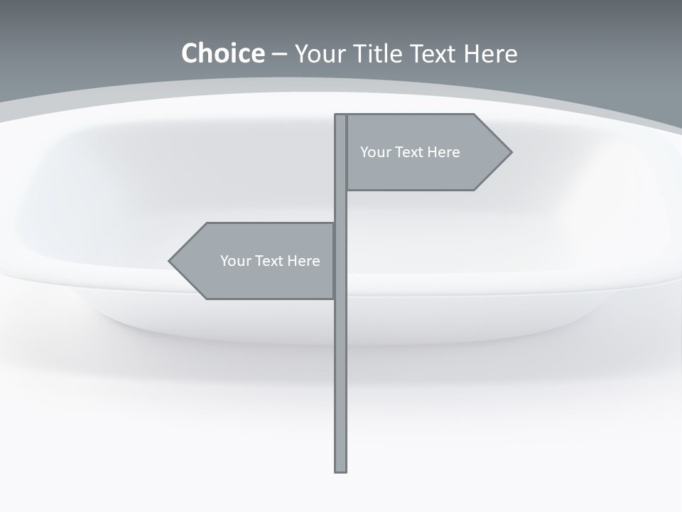 Illustration Plastic Single PowerPoint Template
