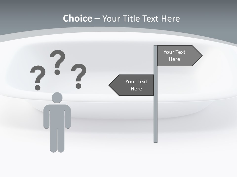 Illustration Plastic Single PowerPoint Template