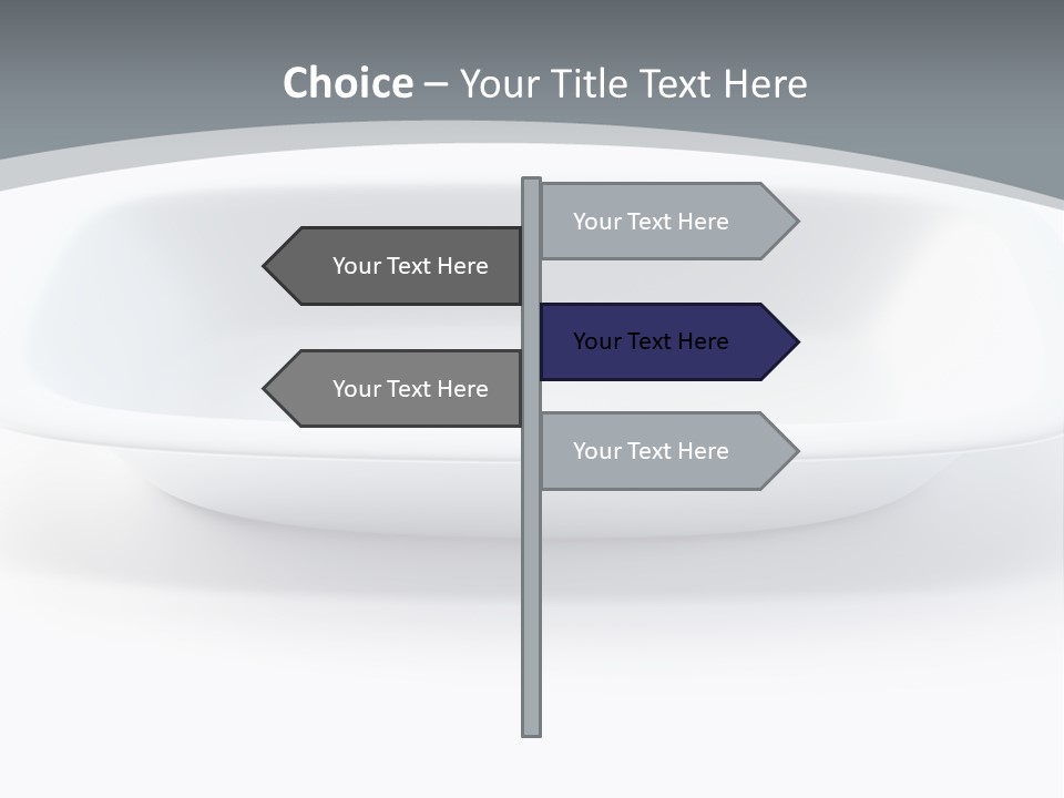 Illustration Plastic Single PowerPoint Template