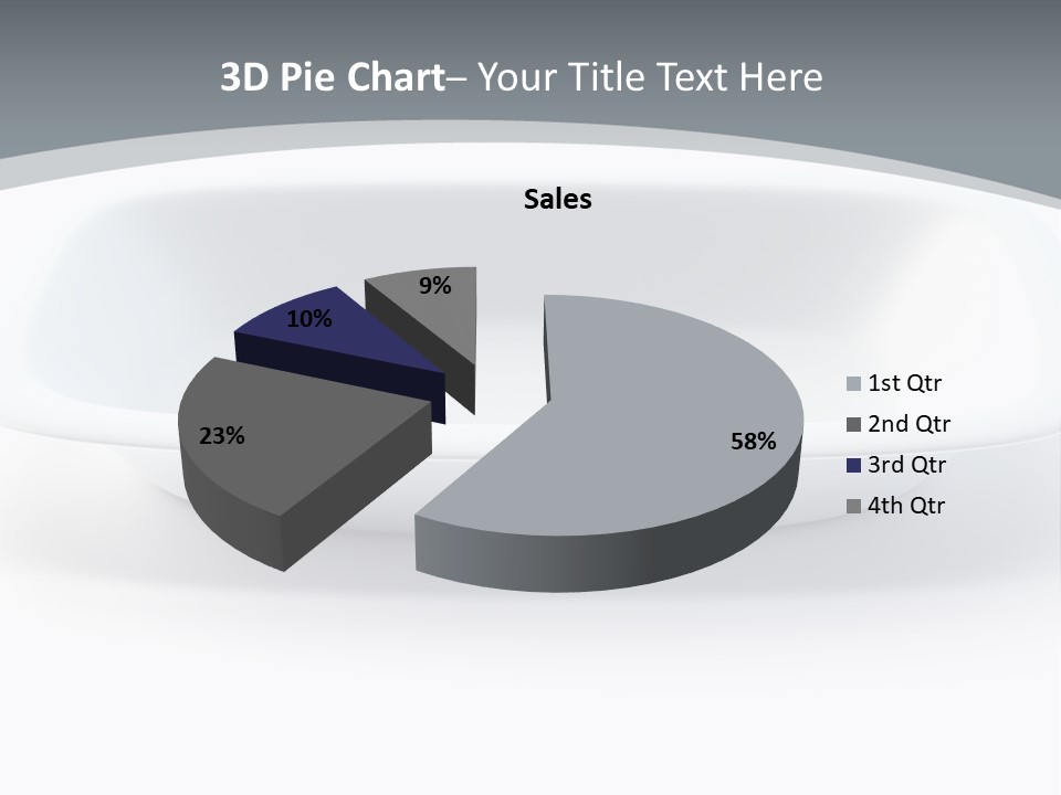 Illustration Plastic Single PowerPoint Template