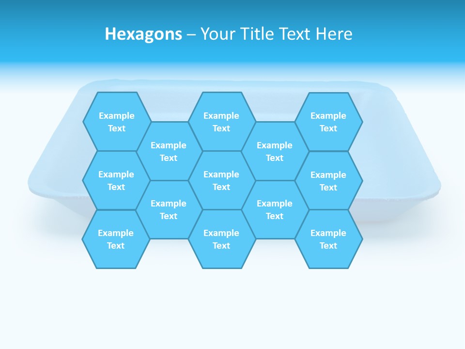 Single Object Wrapping Blue PowerPoint Template