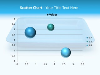 Single Object Wrapping Blue PowerPoint Template