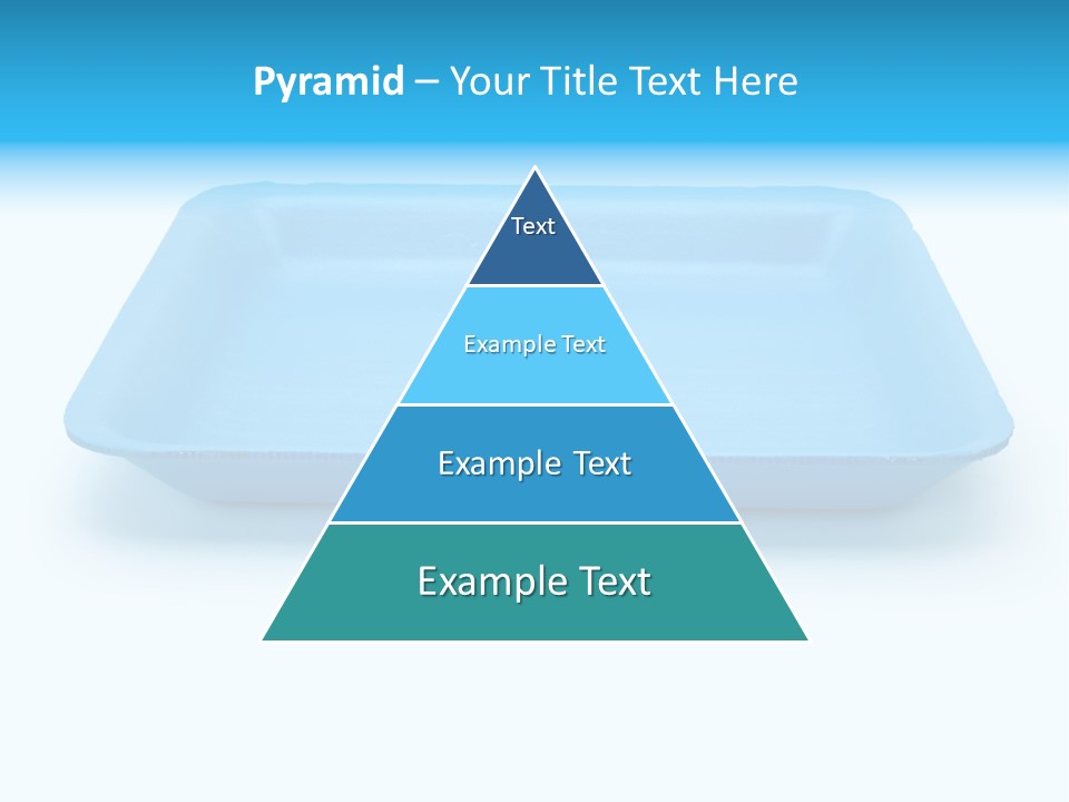 Single Object Wrapping Blue PowerPoint Template