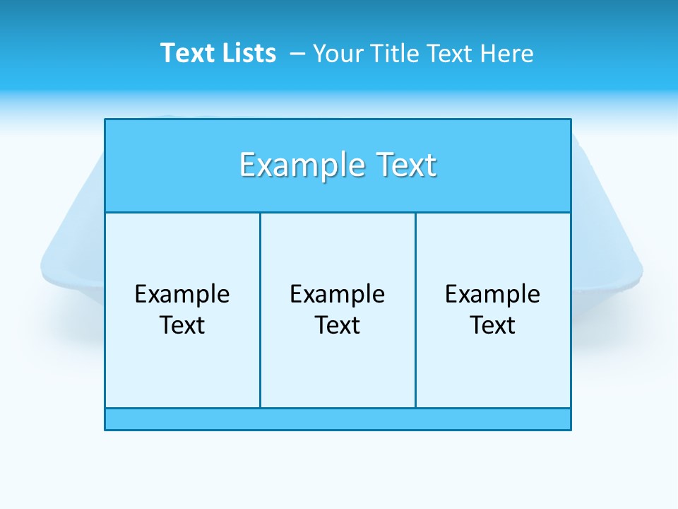 Single Object Wrapping Blue PowerPoint Template