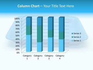 Single Object Wrapping Blue PowerPoint Template