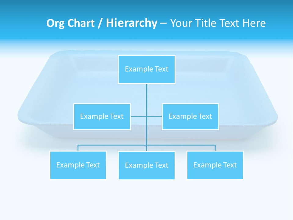 Single Object Wrapping Blue PowerPoint Template