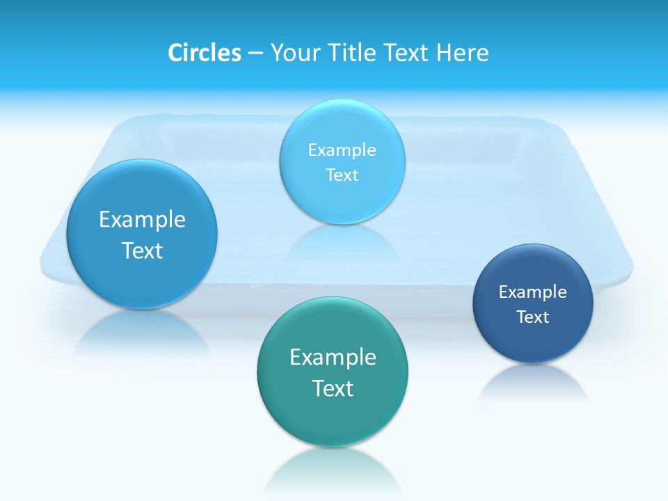 Single Object Wrapping Blue PowerPoint Template