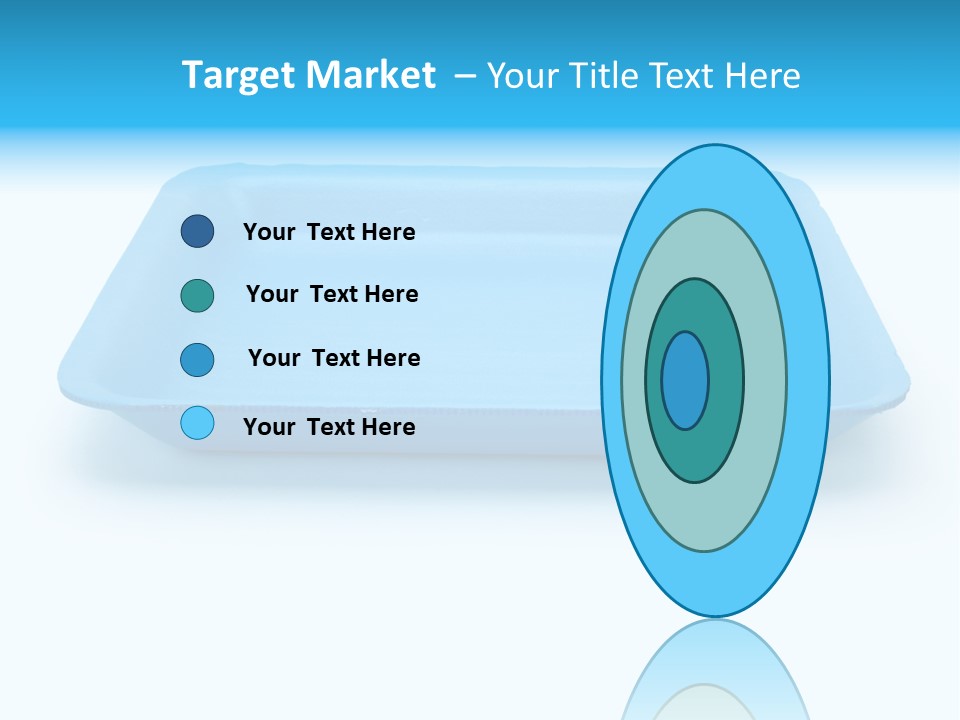 Single Object Wrapping Blue PowerPoint Template