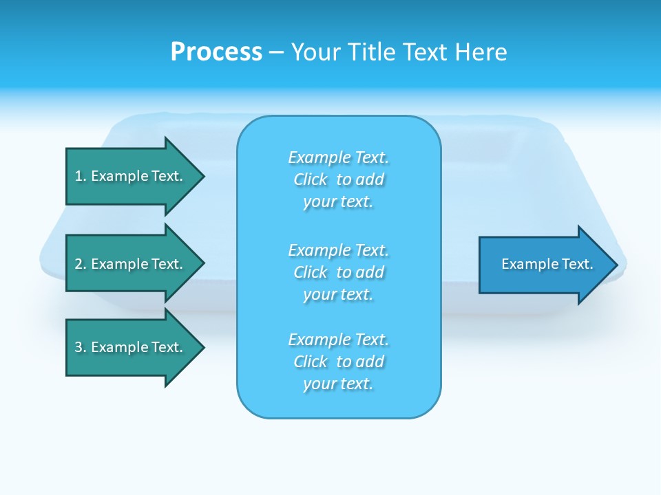 Single Object Wrapping Blue PowerPoint Template