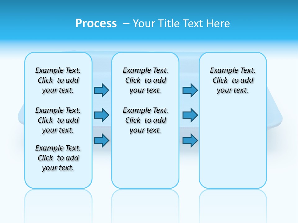 Single Object Wrapping Blue PowerPoint Template