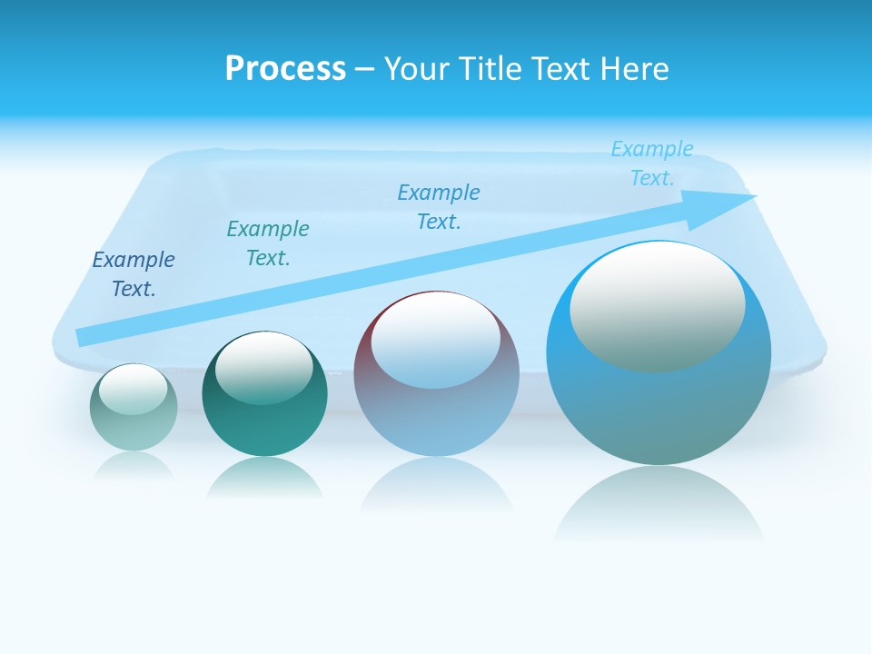 Single Object Wrapping Blue PowerPoint Template