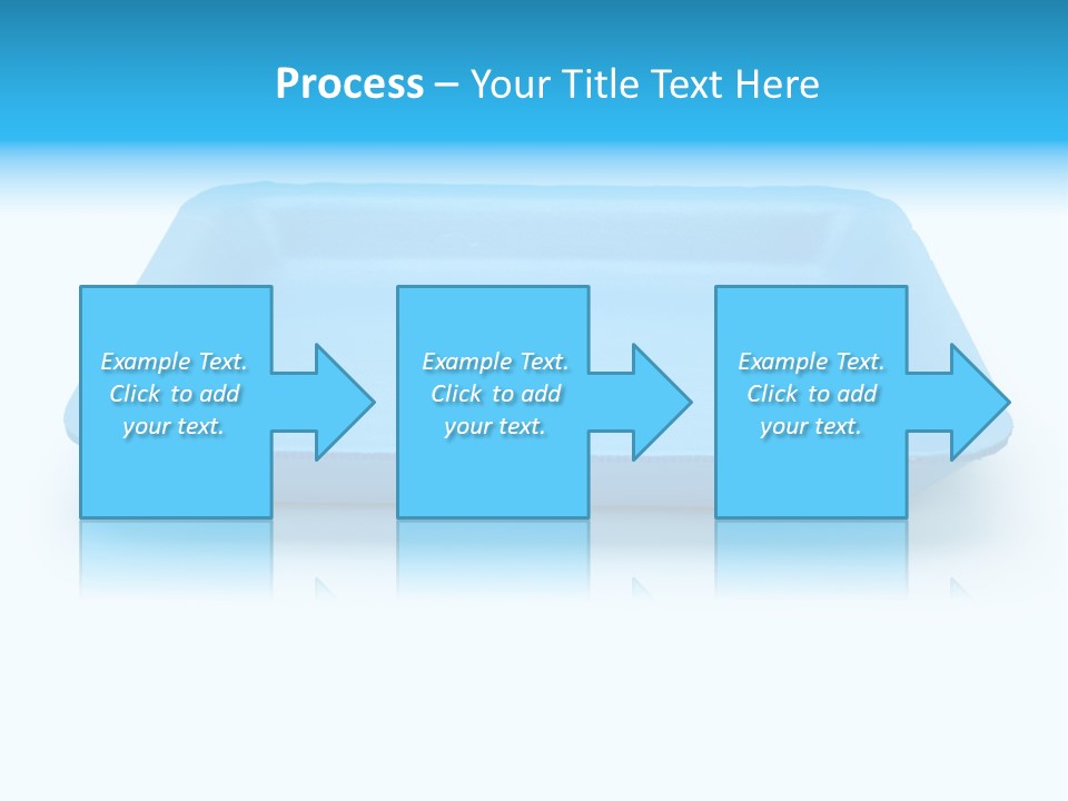 Single Object Wrapping Blue PowerPoint Template