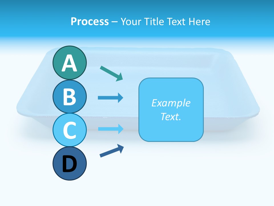 Single Object Wrapping Blue PowerPoint Template