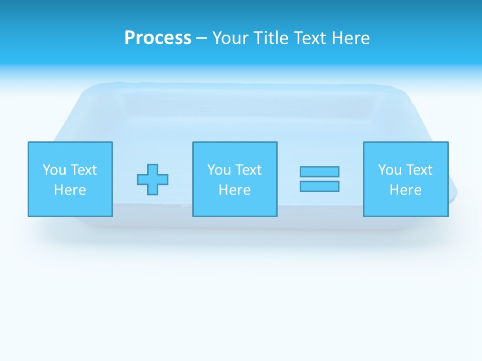 Single Object Wrapping Blue PowerPoint Template