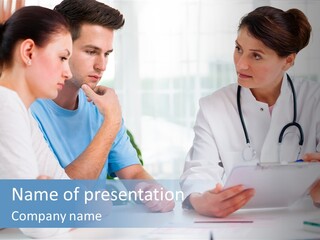 Medical Women Consulting PowerPoint Template