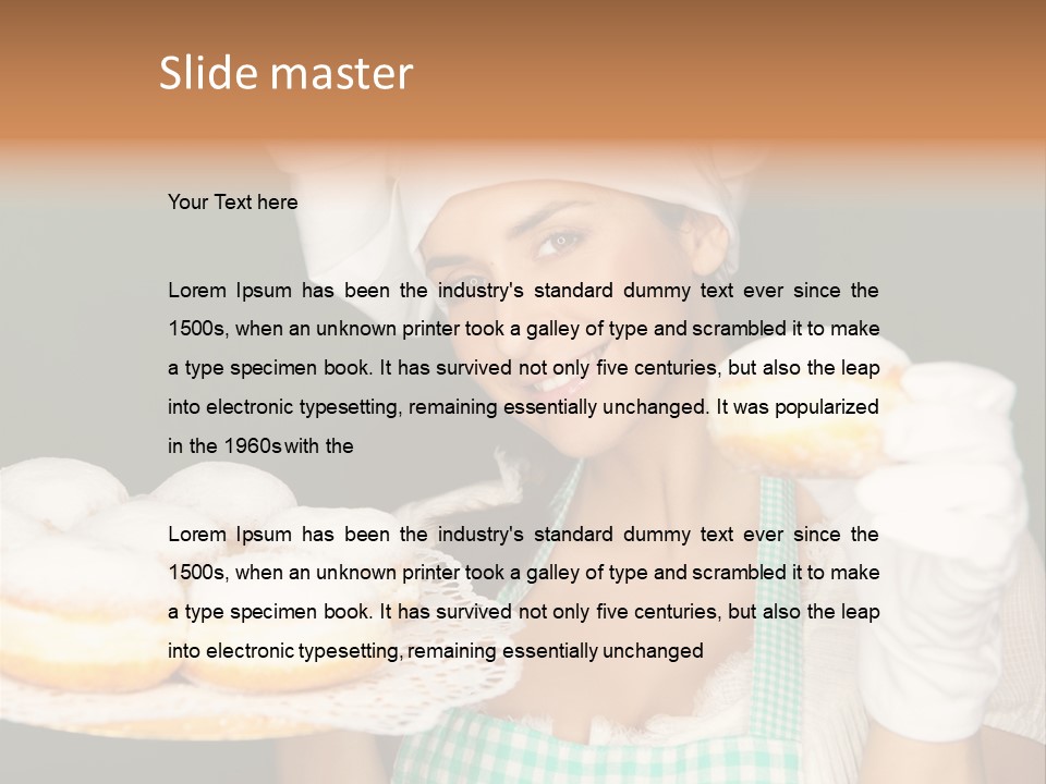 Jahreswechsel Lebensfroh Pfannkuchen PowerPoint Template