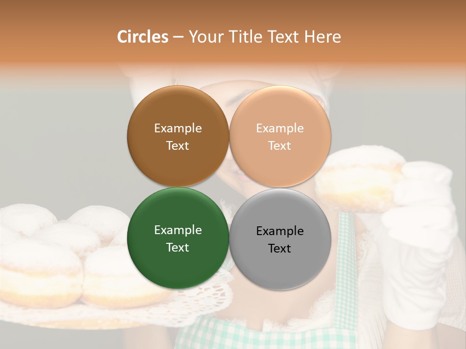 Jahreswechsel Lebensfroh Pfannkuchen PowerPoint Template