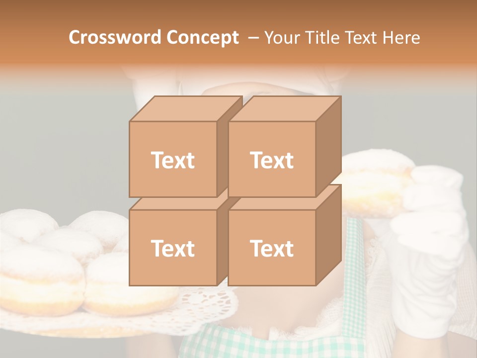 Jahreswechsel Lebensfroh Pfannkuchen PowerPoint Template