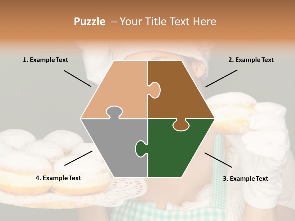 Jahreswechsel Lebensfroh Pfannkuchen PowerPoint Template