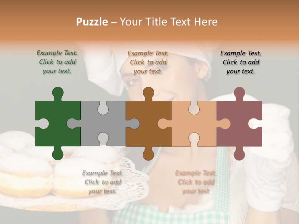 Jahreswechsel Lebensfroh Pfannkuchen PowerPoint Template